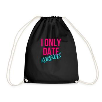 Je ne sors qu'avec des Coréens - Sac de sport léger - noir - Devant