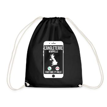 L'Angleterre m'appelle - Faut que j'y aille - Sac de sport léger - noir - Devant
