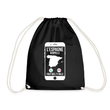 L'Espagne m'appelle - Faut que j'y aille - Sac de sport léger - noir - Devant