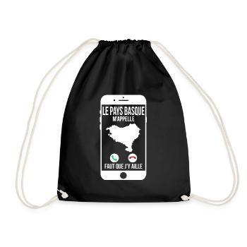 Le Pays Basque m'appelle - Faut que j'y aille - Sac de sport léger - noir - Devant
