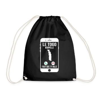 Le Togo m'appelle - Faut que j'y aille - Sac de sport léger - noir - Devant