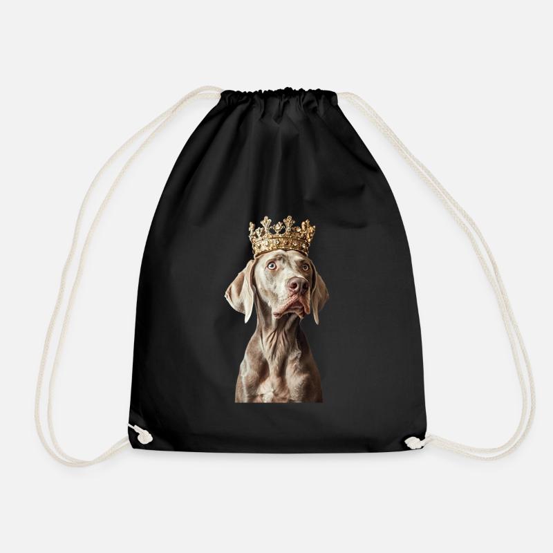 Weimaraner - Turnbeutel - Schwarz