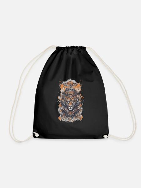 Tiger species - Drawstring Bag - black