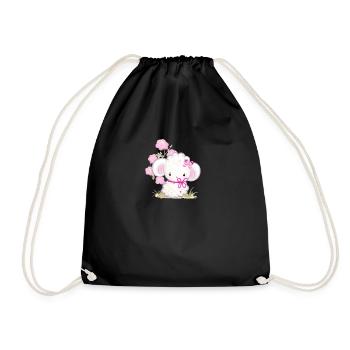 Animaux style doux - Sac de sport léger - noir - Devant