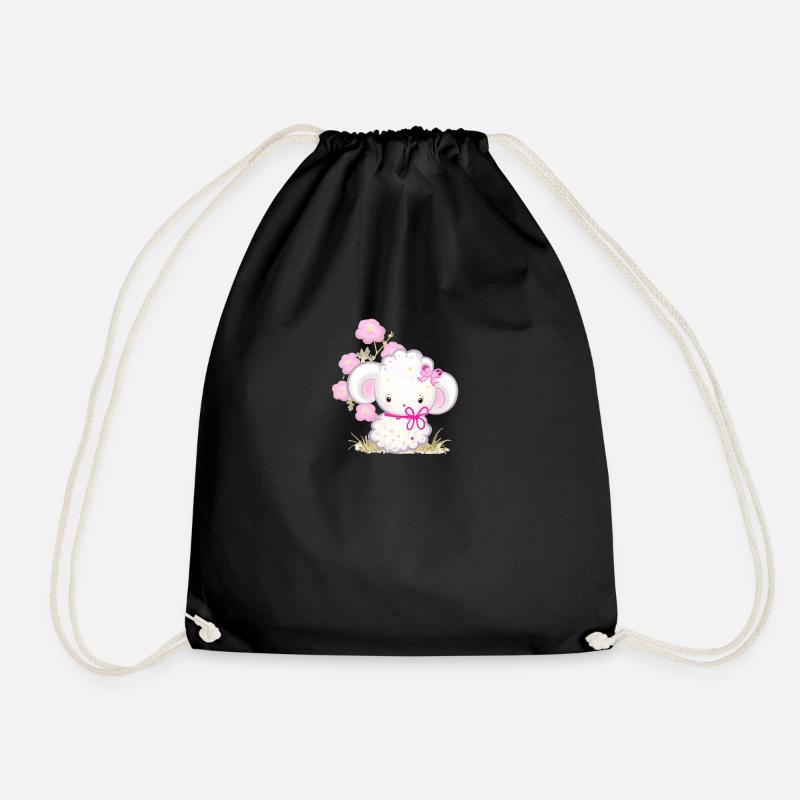 Animals sweet style - Drawstring Bag - black