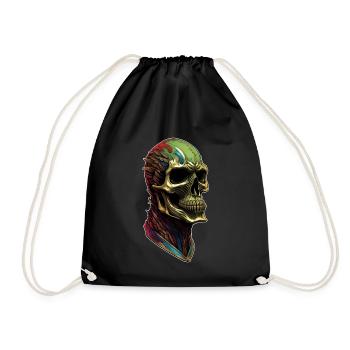 Une tête de mort sympathique - Sac de sport léger - noir - Devant