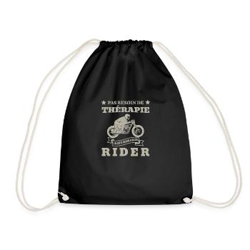 j'ai pas besoin de thérapie - Sac de sport léger - noir - Devant