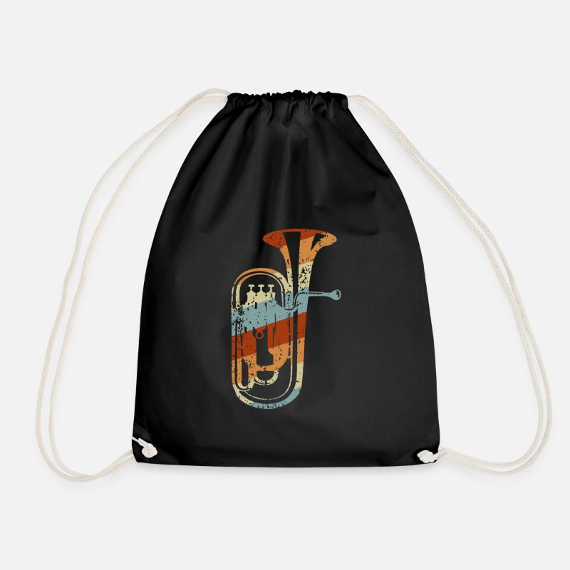 Euphonium Musik Instrument Orchester Blasmusik - Turnbeutel - Schwarz