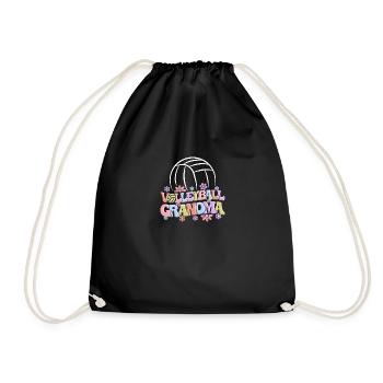 Équipe de volleyball de plage mamie volleyball - Sac de sport léger - noir - Devant