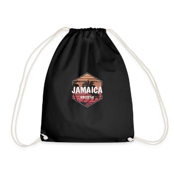 Montego Bay Jamaica Beach Vacation Souvenir - Drawstring Bag - black - Front