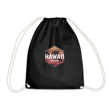Wailea Maui Beach Vacation Souvenir - Drawstring Bag - black - Front