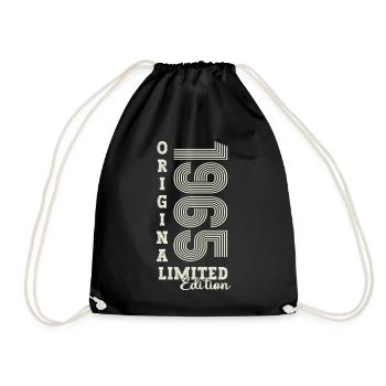 Cadeau original vintage 1965 57ème anniversaire - Sac de sport léger - noir - Devant