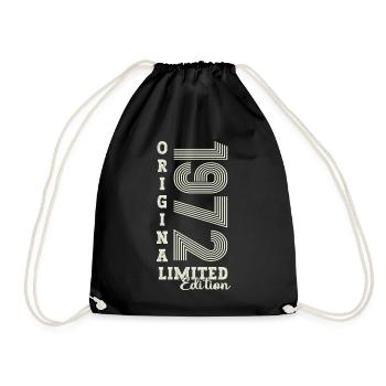 Original vintage 1972 50th birthday gift - Drawstring Bag - black - Front