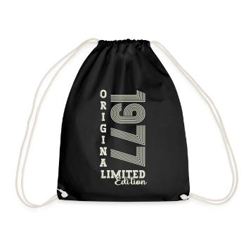 Original vintage 1977 45th birthday gift - Drawstring Bag - black - Front