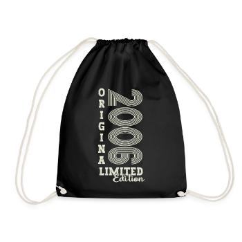 Original vintage 2006 16th birthday gift - Drawstring Bag - black - Front