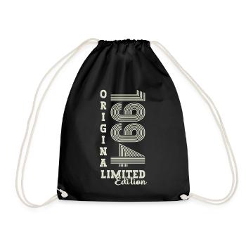 Original vintage 1994 28th birthday gift - Drawstring Bag - black - Front