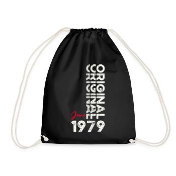 Légende Juin 1979 Millésime 1979 Anniversaire 1979 - Sac de sport léger - noir - Devant