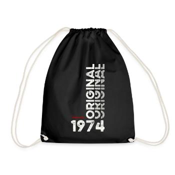51ème anniversaire cadeau mari Original février 1974 - Sac de sport léger - noir - Devant