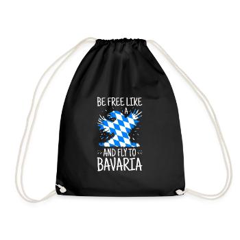 Drapeau bavarois d’occasion Look Drapeau bavarois Vintage - Sac de sport léger - noir - Devant