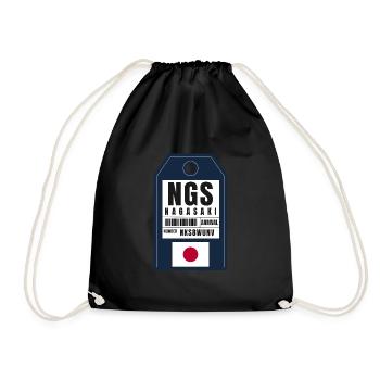 Carte d’embarquement de Nagasaki - Japan Airport Ticket NGS - Sac de sport léger - noir - Devant