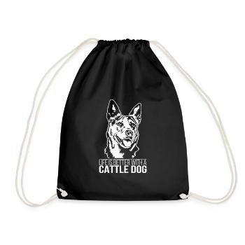La vie de chien de bétail est meilleure Hunde Hund Wilsigns - Sac de sport léger - noir - Devant