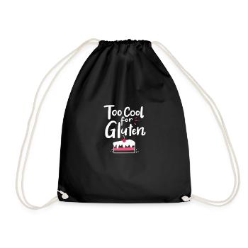 Trop cool pour le gluten pour la conscience coeliaque - Sac de sport léger - noir - Devant