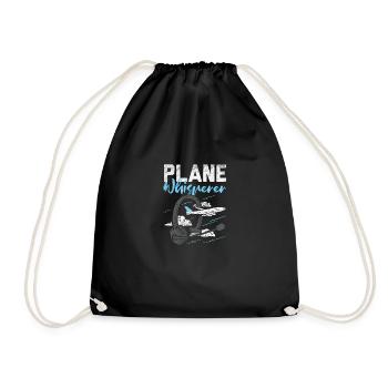 Plane Whisperer - Turnbeutel - Schwarz - Vorne