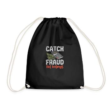 Catch Fraud Not Feelings - Sac de sport léger - noir - Devant