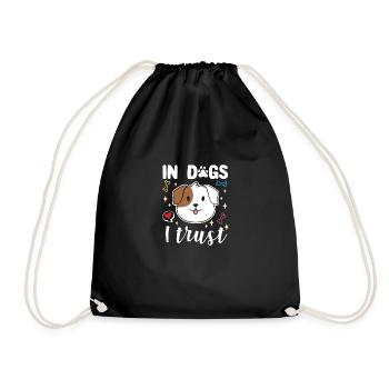 In Dogs I Trust - Turnbeutel - Schwarz - Vorne