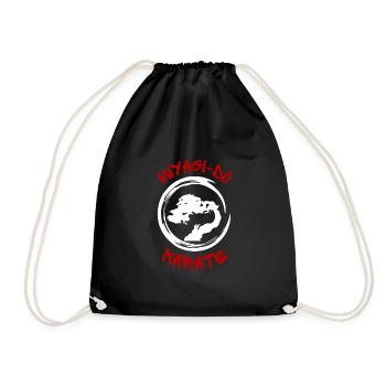 vintage Miyagi-Do Karate lover bonsai tree - Drawstring Bag - black - Front