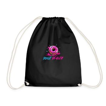 Pink Donut Dealer - Turnbeutel - Schwarz - Vorne