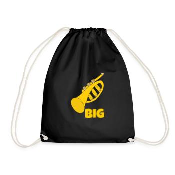 Trumpet Big - Drawstring Bag - black - Front