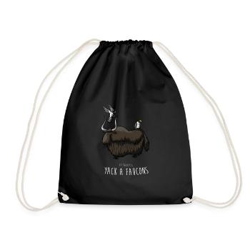 yack à faucons - Sac de sport léger - noir - Devant