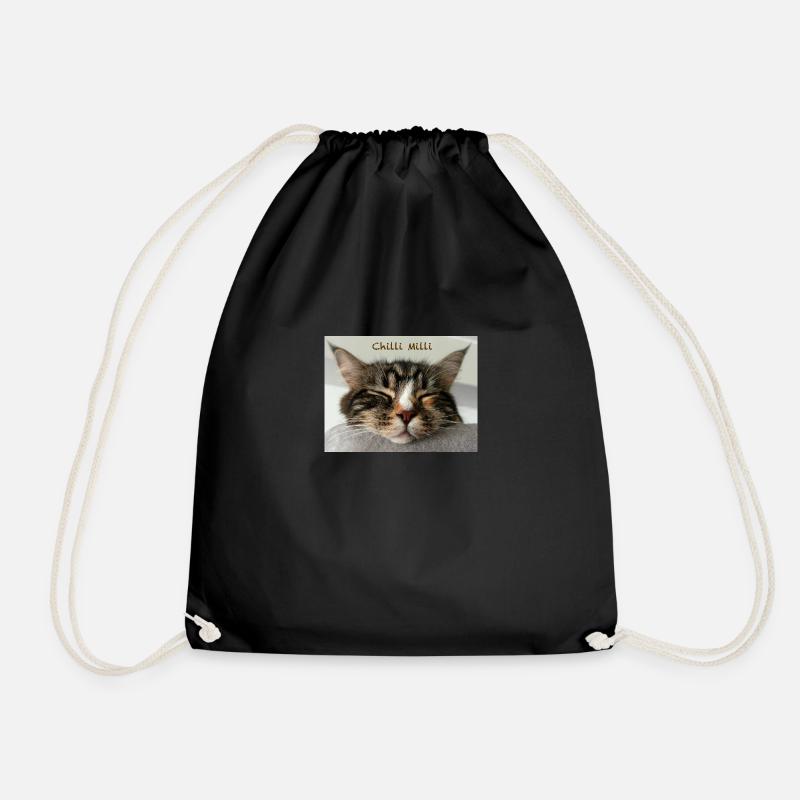 Katze Chilli Milli - Turnbeutel - Schwarz