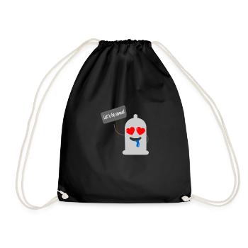 InLove Condom - Turnbeutel - Schwarz - Vorne