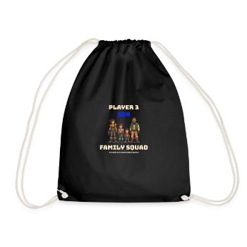 Équipe familiale Joueur 3 Fils - Sac de sport léger - noir - Devant