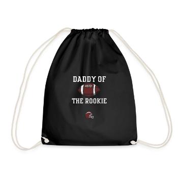 Daddy Of The Rookie - Football - Drawstring Bag - black - Front