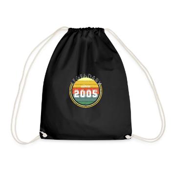Vintage légendaire depuis 2005 anniversaire rétro - Sac de sport léger - noir - Devant