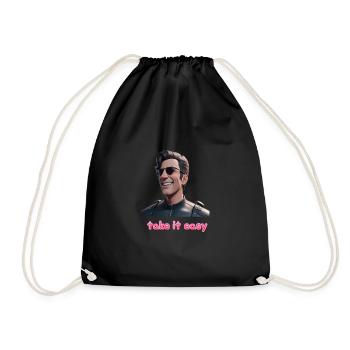 Calme-toi - Sac de sport léger - noir - Devant