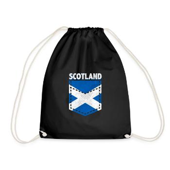 Drapeau écossais - Sac de sport léger - noir - Devant
