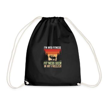 Je Suis Dans Fitness Fitness Cerf Dans Mon Congélateur Drôle - Sac de sport léger - noir - Devant