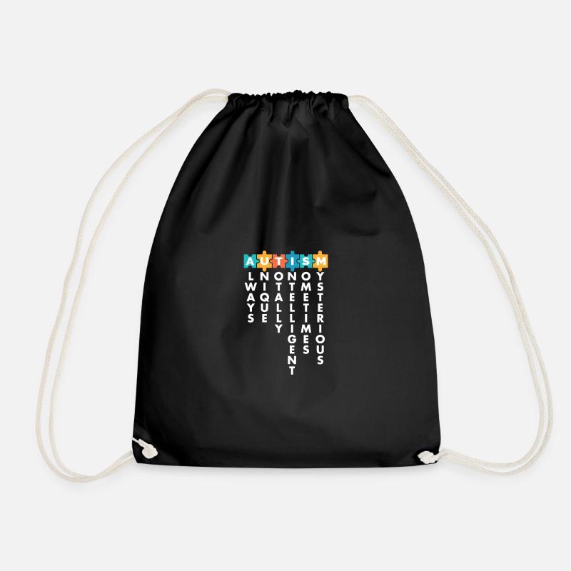Pièce de puzzle du Mois de la sensibilisation à l’autisme - Sac de sport léger - noir
