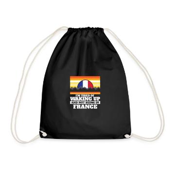 J'en ai marre de me réveiller et de ne pas être en France - Sac de sport léger - noir - Devant