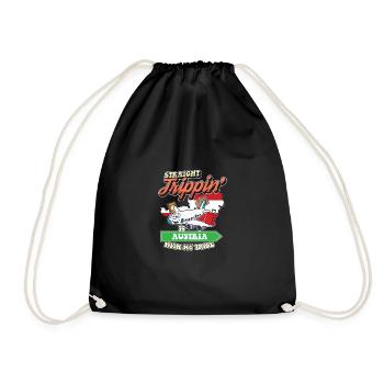 Straight Trippin' To Austria With My Tribe Family - Drawstring Bag - black - Front