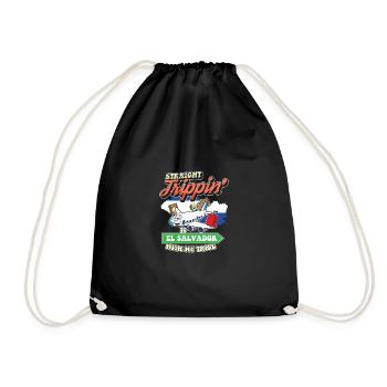 Straight Trippin' To El Salvador With My Tribe - Drawstring Bag - black - Front