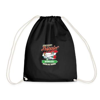 Straight Trippin' To Hungary With My Tribe Family - Drawstring Bag - black - Front