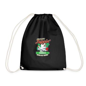 Voyage direct au Nigeria avec ma famille tribe - Sac de sport léger - noir - Devant