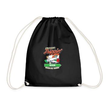 Straight Trippin' To Niger With My Tribe Family - Drawstring Bag - black - Front