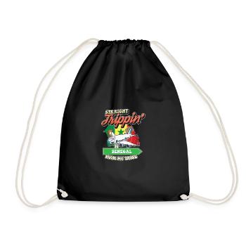 Voyage direct au Sénégal avec ma famille tribe - Sac de sport léger - noir - Devant