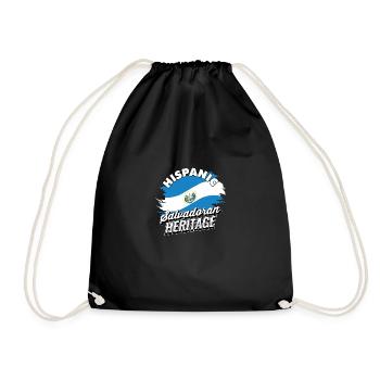 Hispanique Salvadoran Heritage Pride El Salvador - Sac de sport léger - noir - Devant
